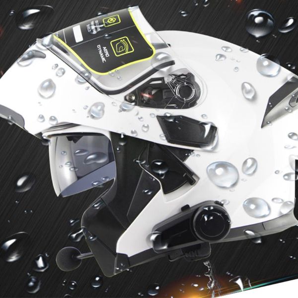 

1000m motorcycle bluetooth helmet headset intercom full duplex wireless t8wf