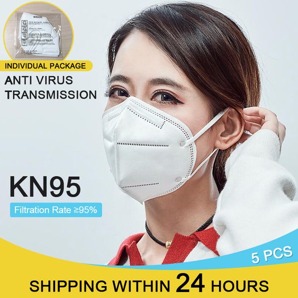 

n95 masks n95 4 layers face mask antivirus flu anti infection kn95 masks particulate respirator pm2.5 protective same as kf94 ffp2
