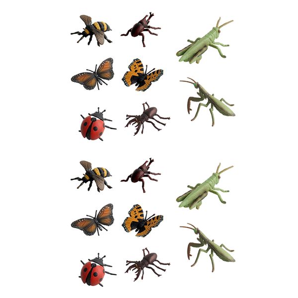 

16pcs/set realistic insect figurines small animal figure toys for kids toddlers