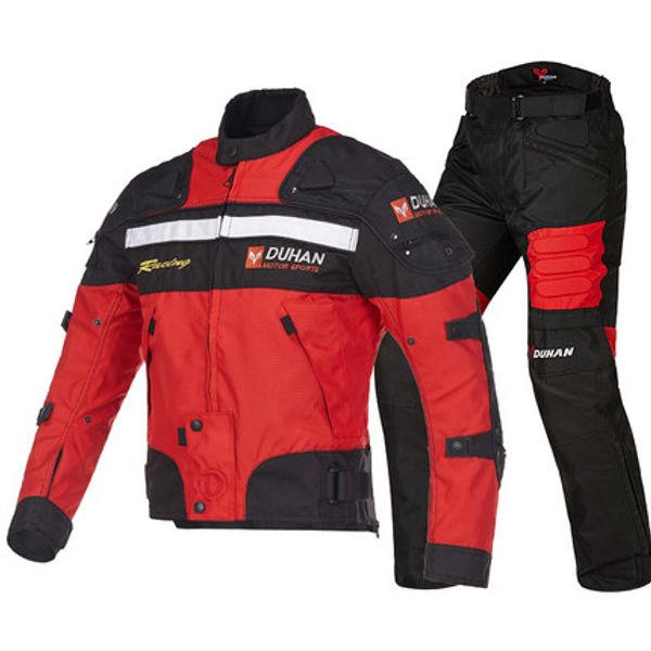 

duhan motorcycle racing motocross jackets&pants suits 600d oxford drop resistance pad jacket
