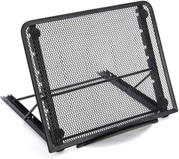 

adjustable lapstand, foldable ventilated desk lapstand holder for home/office notebook stand, 6 angles adjustable