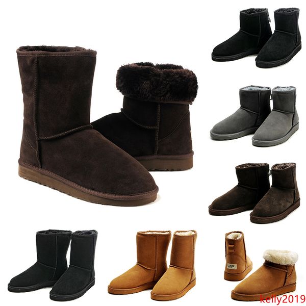 

2020 новый роскошный дизайнер мужские сапоги лодыжки колено зима снег пинетки классический мини короткие половина мужчины австралийские сапо