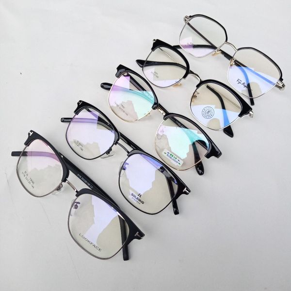 

round metal tr eyebrow square round metal frame tr eyebrow square frame glasses glasses, Silver