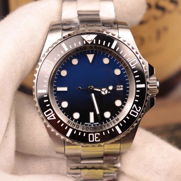 

swiss luxury mens watches deep mechanical automatic watch sea ceramic bezel watches sapphire glass dweller stainless steel diver watch, Slivery;brown