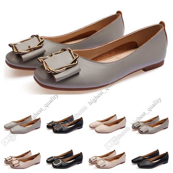 

ladies flat shoe lager size 33-43 womens girl leather nude black grey new arrivel working wedding party dress shoes thirteen