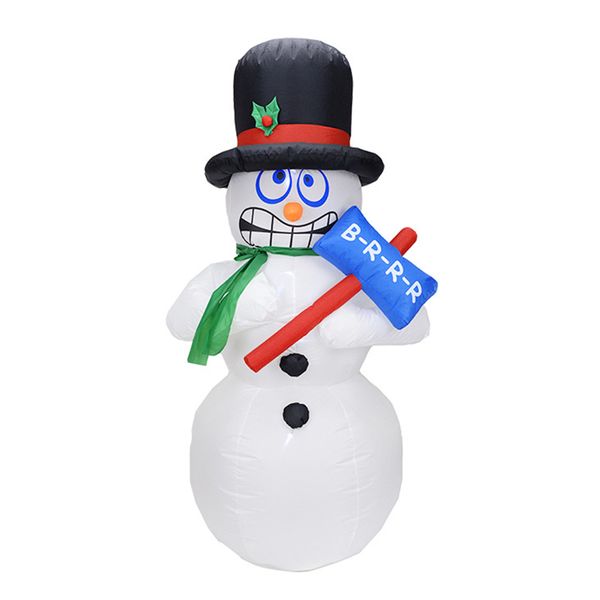 

1.8m height led giant inflatable snowman with blower garden outdoor layout christmas decor cute figure kids classic toys se24