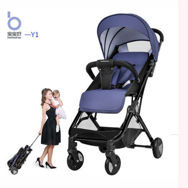 

can sit and lay ultra light baby stroller portable high landscape stroller foldable practical boys and girls