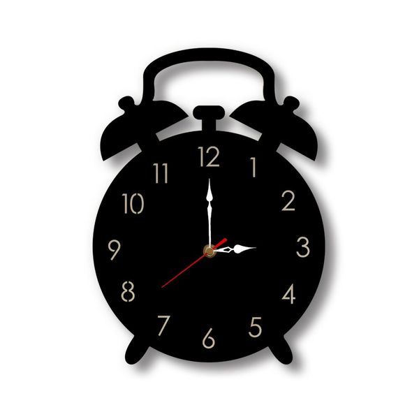 Wall Hanging Clock Alarm Clock Shape Living Room Wall Ornaments Children S Room Mute Cartoon Acrylic Modern Design Cool Wall Clocks For Sale Copper