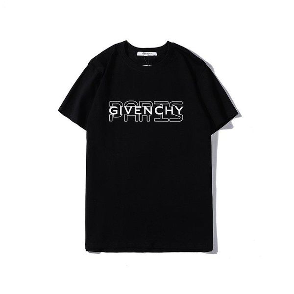 

20ss luxury men women t-shirt letter print paris star streetwear t shirts hip hop kanye men clothes cotton tee ylfb07, White