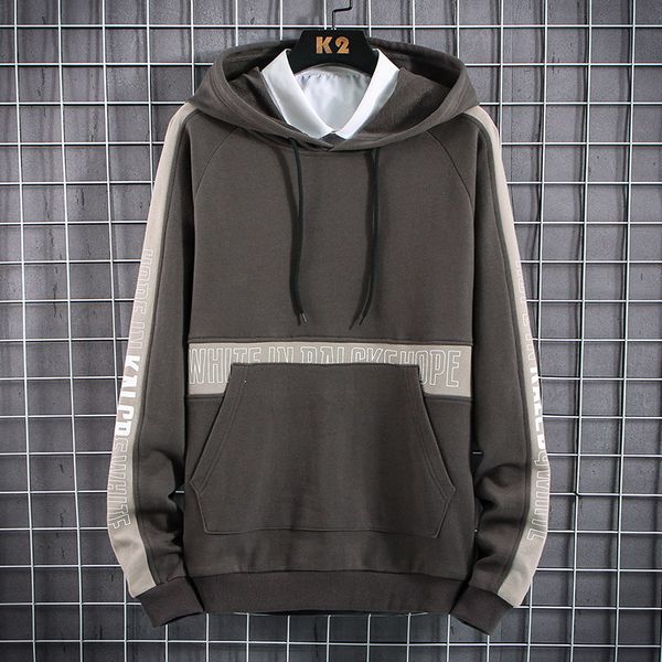 

el barco hip hop spring men hoodies cotton soft streetwear male sweatshirt print black hooded coats harajuku grey jackets
