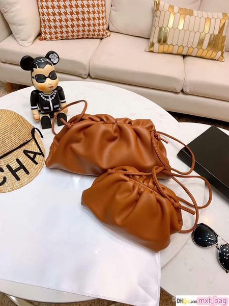 

2019 подлинного высокого качество desinger мешочка мягкой телячьей дамы малый сцепление сумка ручная мода crossbody женщины облако сумка