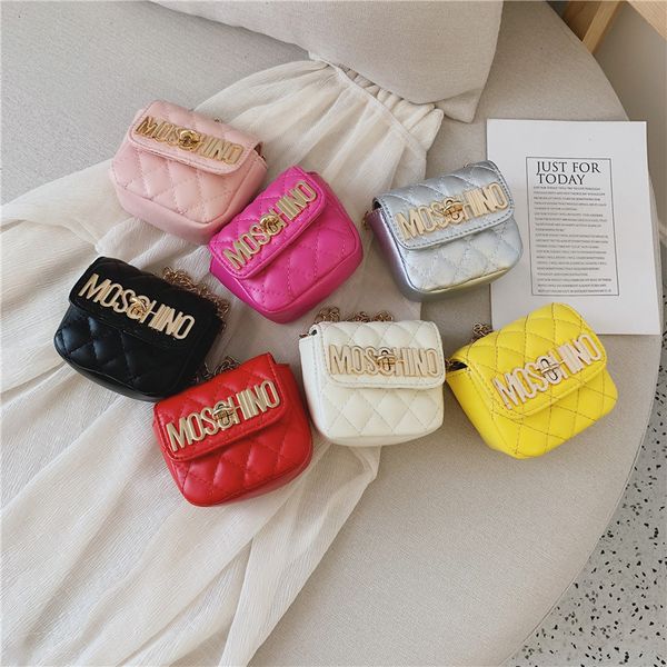 

Детские Дизайнерские Кошельки 2019 Модные Девушки Мини Принцесса Кошельки Сумки Tote Металлическая Цепочка PU Сумки через плечо Дети Сумки Конфеты Подарки на День Рождения