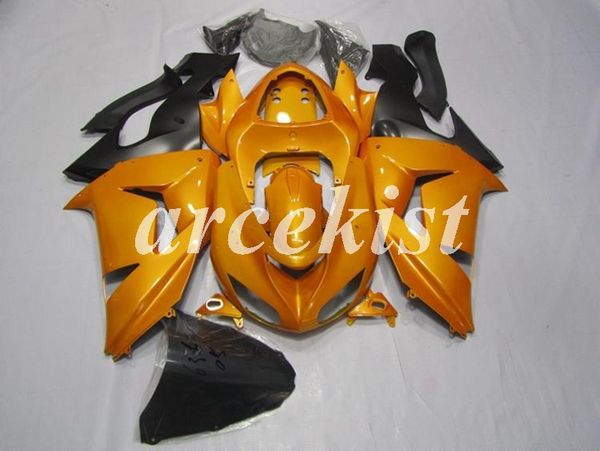 

new abs motorcycle fairings kits fit for kawasaki ninja zx-10r 2006 2007 06 07 body set custom orange light
