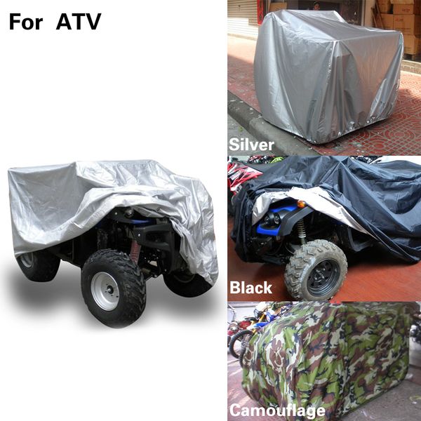 

black silver universal waterproof quad atv cover vehicle scooter motorbike cover camouflage