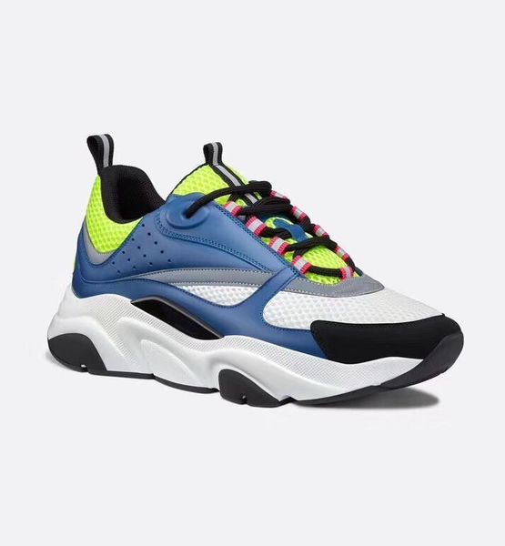 

new b22 men's canvas and calfskin trainers running shoes fashion women sneakers french designer b23 b24 b01 b02 casual shoes, Black