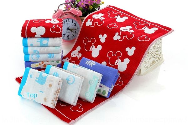 

icvzs pure cotton three-layer gauze children's 25*50 cartoon pattern for kindergarten pure cotton three-layer gauze children's 25*