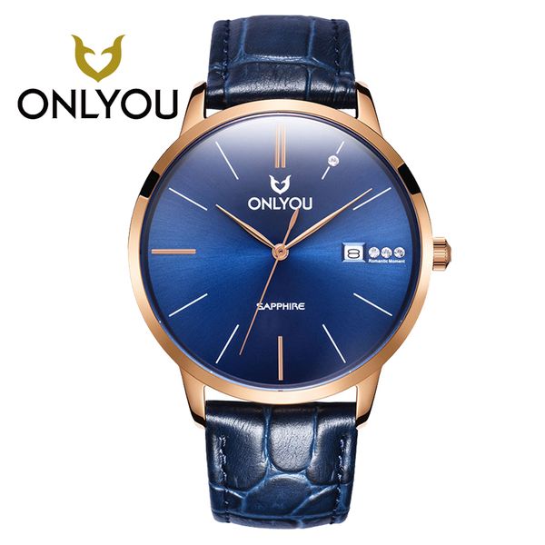 

onlyou mens watches fashion casual quartz woman watch relogio masculino wholesales 1026, Slivery;brown