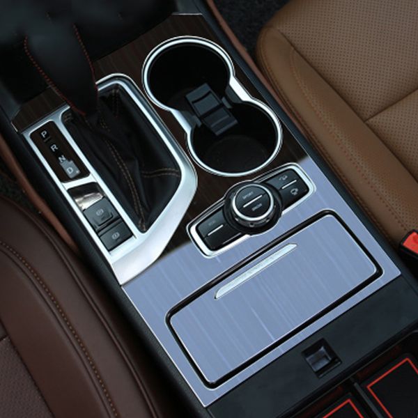 

lsrtw2017 синий из нержавеющей стали автомобильные панели передач планки для changan cs95 2017 2018 2019