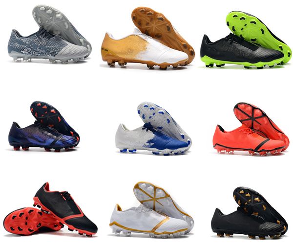 

2019 new men phantom venom vnm elite fg bright crimson black soccer shoes size us 6.5-11 drop shipping