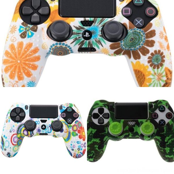 

7kl7u zomsilicone camo protective skin case thumb sony dualshock 4 ps4 ds4 pro slim controller joystick grips for caps