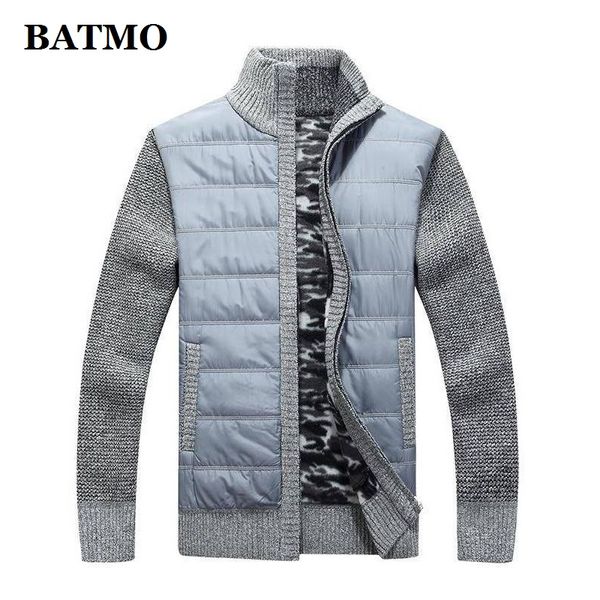 

batmo 2019 new arrival autumn casual grey sweater men,men's sweatercoat,plus-size -xxxl 9906, White;black