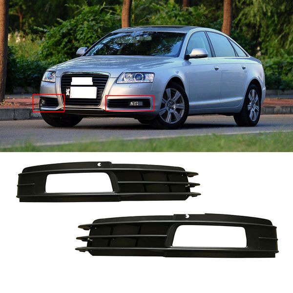 

capqx for a6l c6 2009 2010 2011 front bumper fog light cover fog lamp frame foglight cap shell hood
