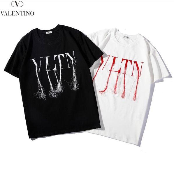 

summer fashion designers men's shirt t-shirt letter embroidery t-shirt men's brand short-sleeved t-shirt women's shirt-023, White
