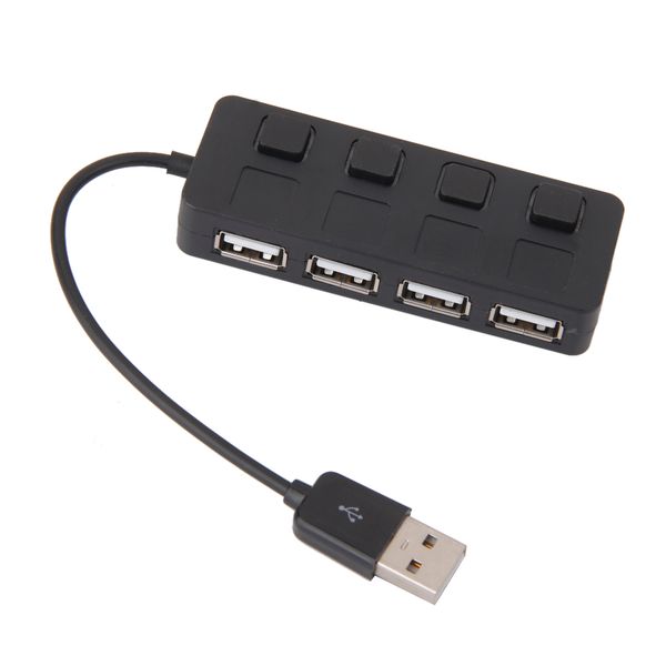 

4 порта usb 2.0 high speed ​​hub разветвитель кабельные ж / on / off переключатель для портативных пк