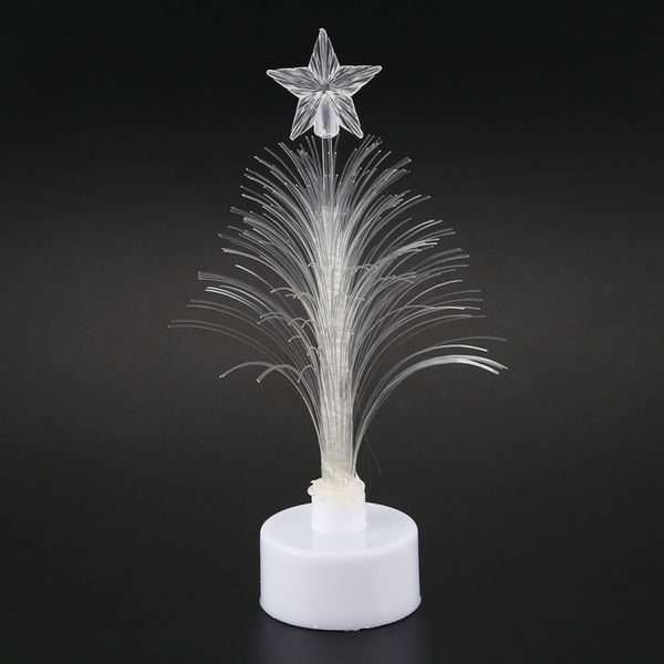 

colorful fiber optic led glowing christmas tree with a star & suction cup christmas decorations
