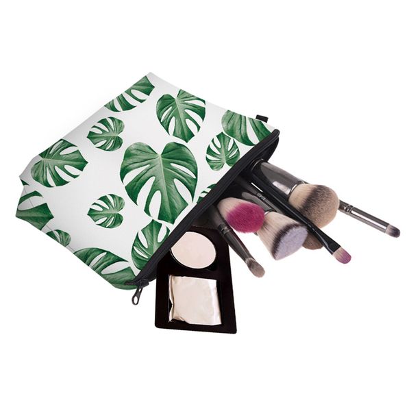

vogvigo green leaves printing toiletry bag makeup bags multicolor pattern cosmetics pouchs for travel pouch women cosmetic bag