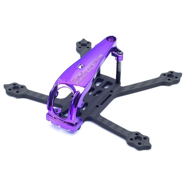 Diade GT R249T 115mm 2,5 inç 3mm kalınlıkta kol 3K FPV yarış drone için karbon fiber çerçeve kitleri - Mor