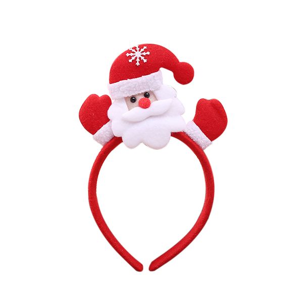 

led christmas headband santa xmas party decor double hair band clasp head hoop santa gift d91025