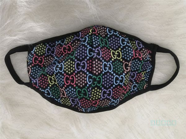 

2020 summer face mask women girls ladies masks reusable washable fiber letter printing outdoor face mask cycling scarf mouth-muffle e41302