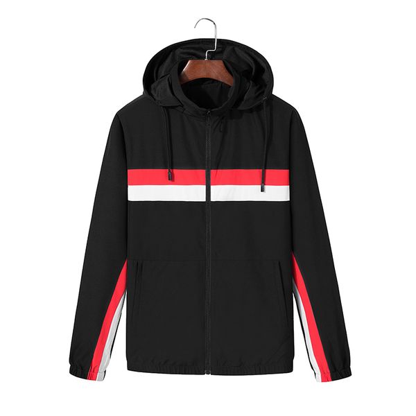 

mens designer ad slash sign jacket spring breathable sport thin clothes leaf pattern jacket men/women windbreaker zipper sportwear, Black;brown