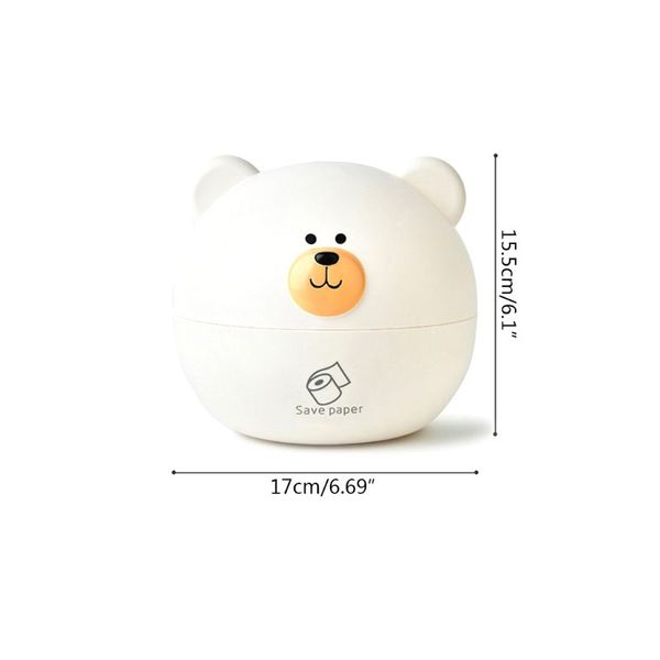 

cute cartoon bear tissue box roll paper storage case holder napkin container k1mf