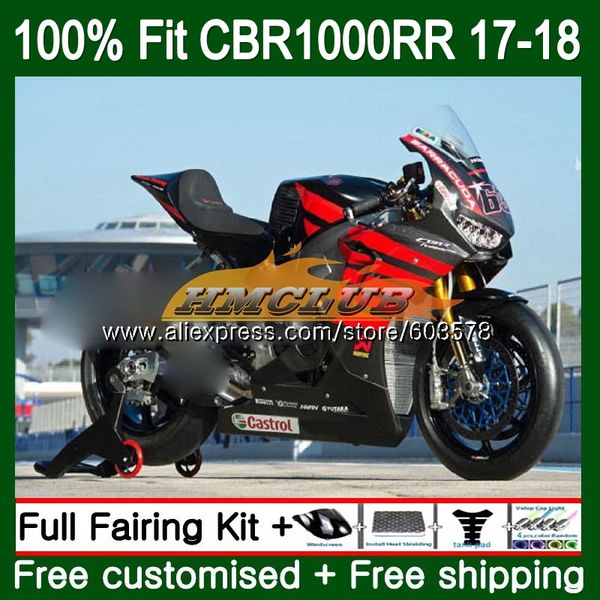 

injection +tank for cbr1000 rr cbr 1000 rr 2017 2018 128cl.28 grey red cbr 1000rr cbr-1000rr cbr1000rr 17 18 fairings, Black