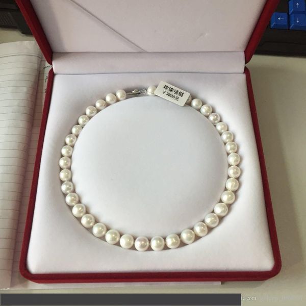 

2018 new akoya nature sea water pearl necklace simulated pearl flowers necklace women fashion jewelry bijoux femme, Silver