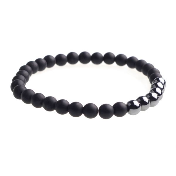 

magnetic bracelet black agate male and female sexual anxiety relief aura cure fashion pop bracelet