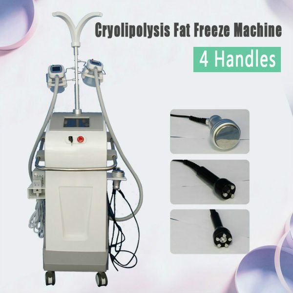 

new cryolipolysis fat ing fat e machine cryo cool body sculpting 4 handles lipolaser cavitation rf spa salon slimming