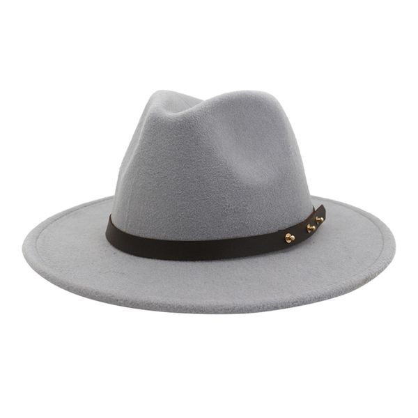 

men & women vintage wide hat with belt buckle adjustable outbacks hats, Blue;gray
