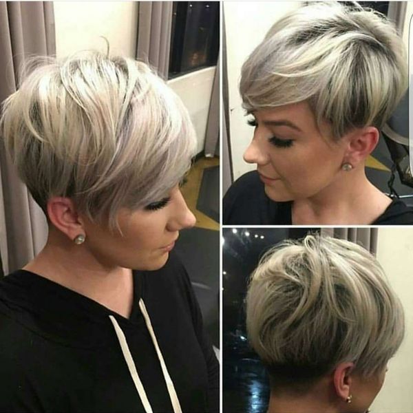 

side part ombre blonde short bob wig straight synthetic lace front wigs with bangs heat resistant fiber glueless for white women, Black