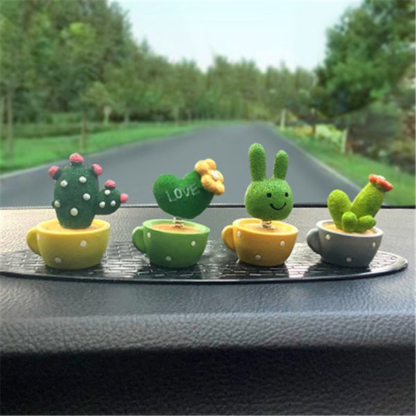 

cute animal group cactus car decoration car pendant interior decoration ornaments