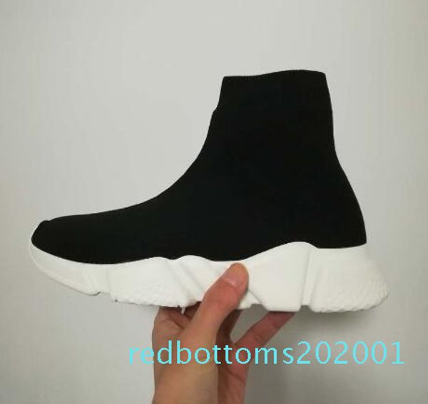 

дизайнерские кроссовки speed ​​runner мода обувь носок тройной черный boots красный плоский trainer мужчины женщины повседневная обувь спорт, Black