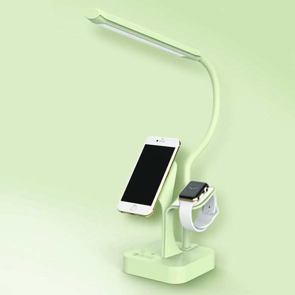 

led table lamp folding touch white/pink/blue desk usb charging desk lamp bedroom bed reading office table lamp