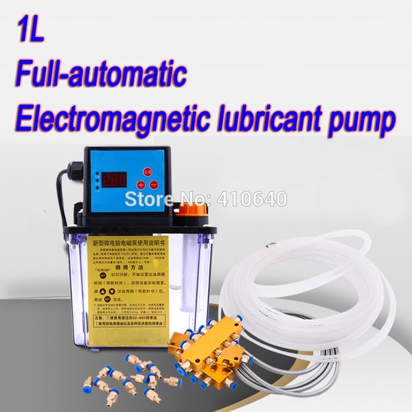 Pompa automatica del lubrificante elettromagnetico da 1 litro per la pompa di iniezione dell'olio della guida del tornio e del router di CNC