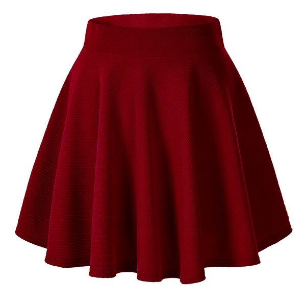 

girls fashion anti-light high waist fluffy skirt unique edging season can wear refreshing comfort, Black