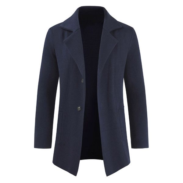 

negizber 2019 autumn winter cardigan men solid slim fit thick mens sweater coats casual fashion long cashmere sweater men, White;black