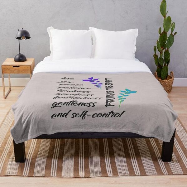 

blankets fruit of the spirit throw blanket soft sherpa bed sheet single knee office nap
