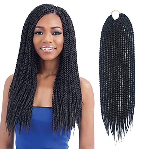 2019 Senegalese Twist Crochet Hair 18 Inch Dreadlocks Box Braids