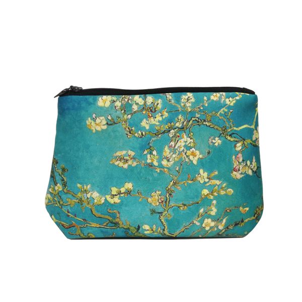 

gogh series art painting fashion wide bottom cosmetic bag women gift set customized products storage bag